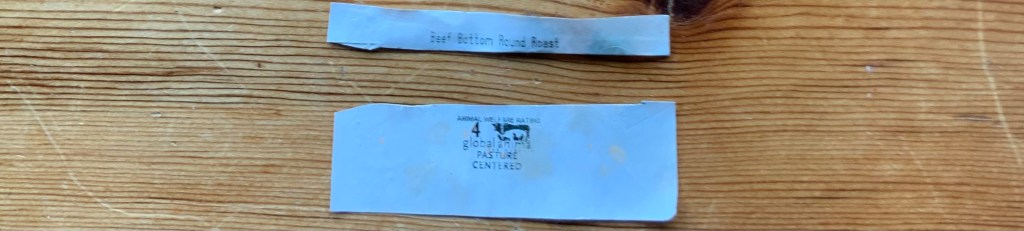 Beef bottom round roast 3,88 pounds