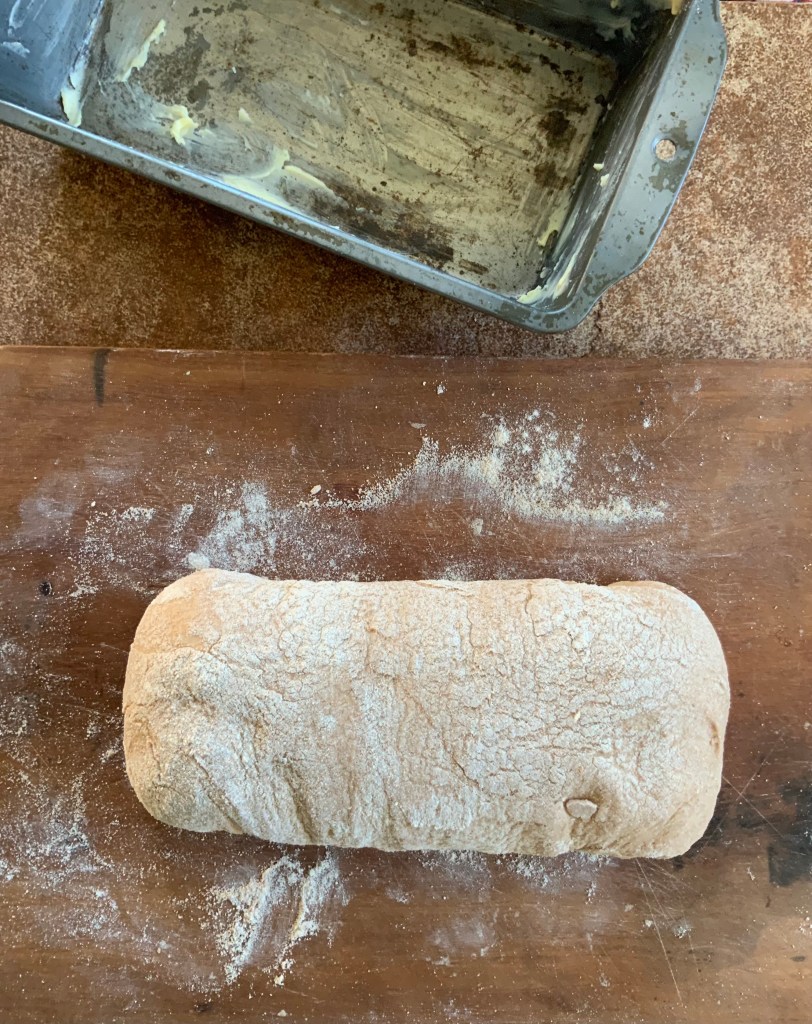 Grant tuck sides to form loaf shape