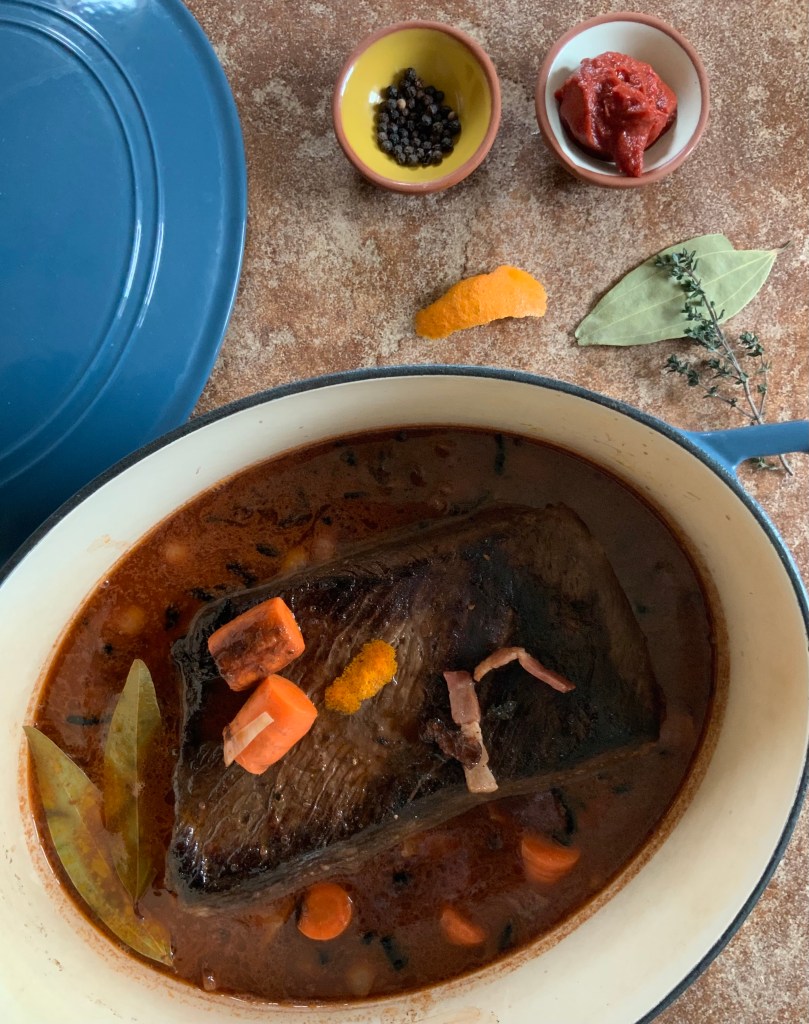 Poitrine ready to oven braise