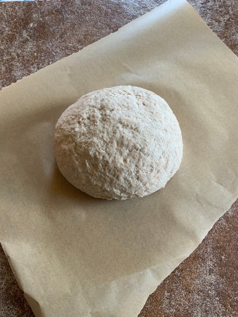 Beer bread after mix and knead with soft what flour