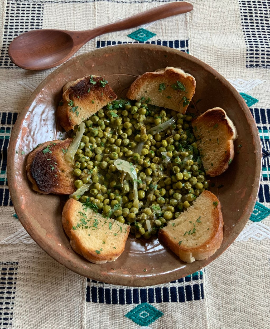 Petits pois à la française ~ a variation on a French green pea&nbsp;ragoût