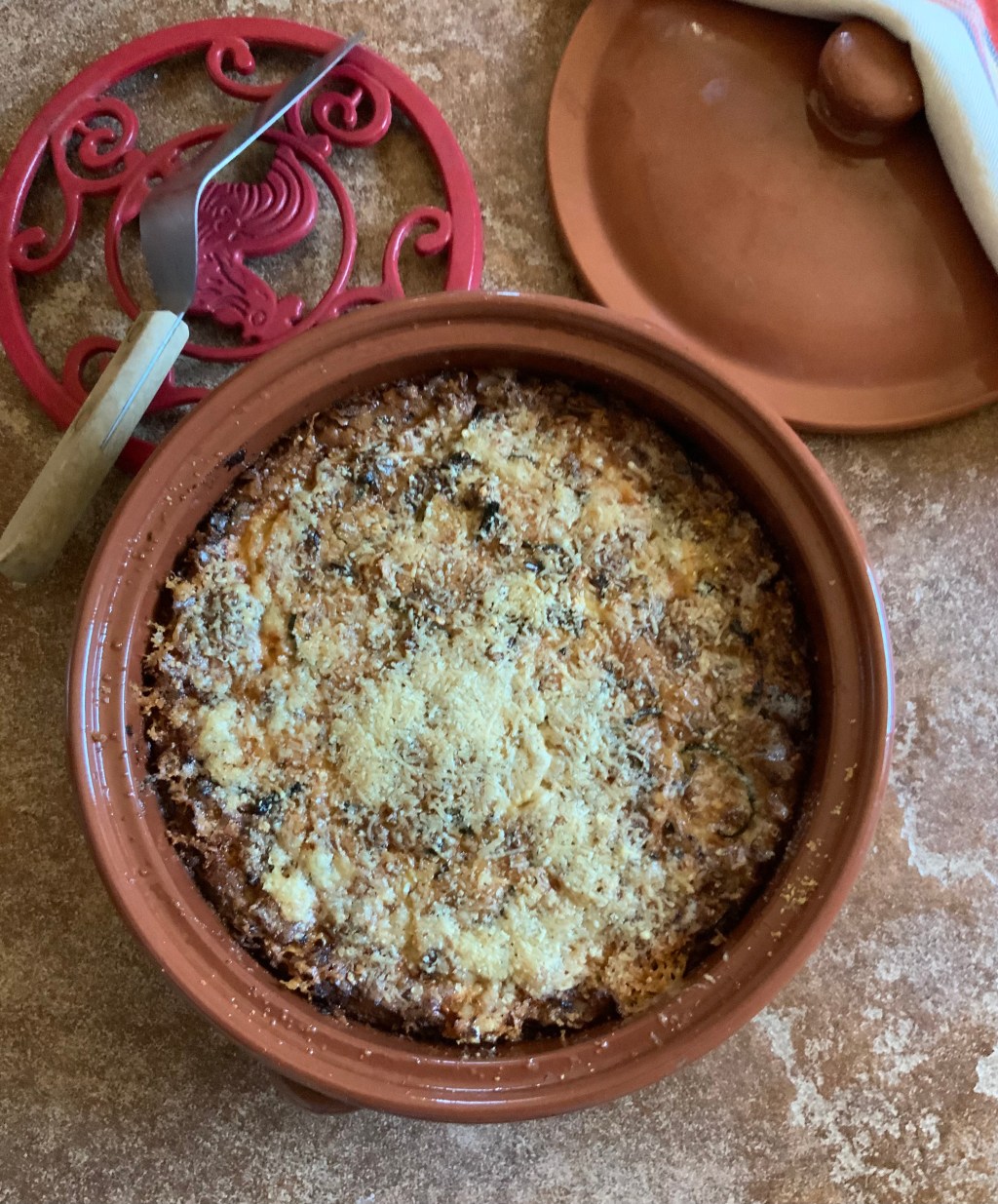Tortino di melanzane, zucchine e Parmigiano ~ Tortino with eggplant, zucchini and&nbsp;Parmigiano