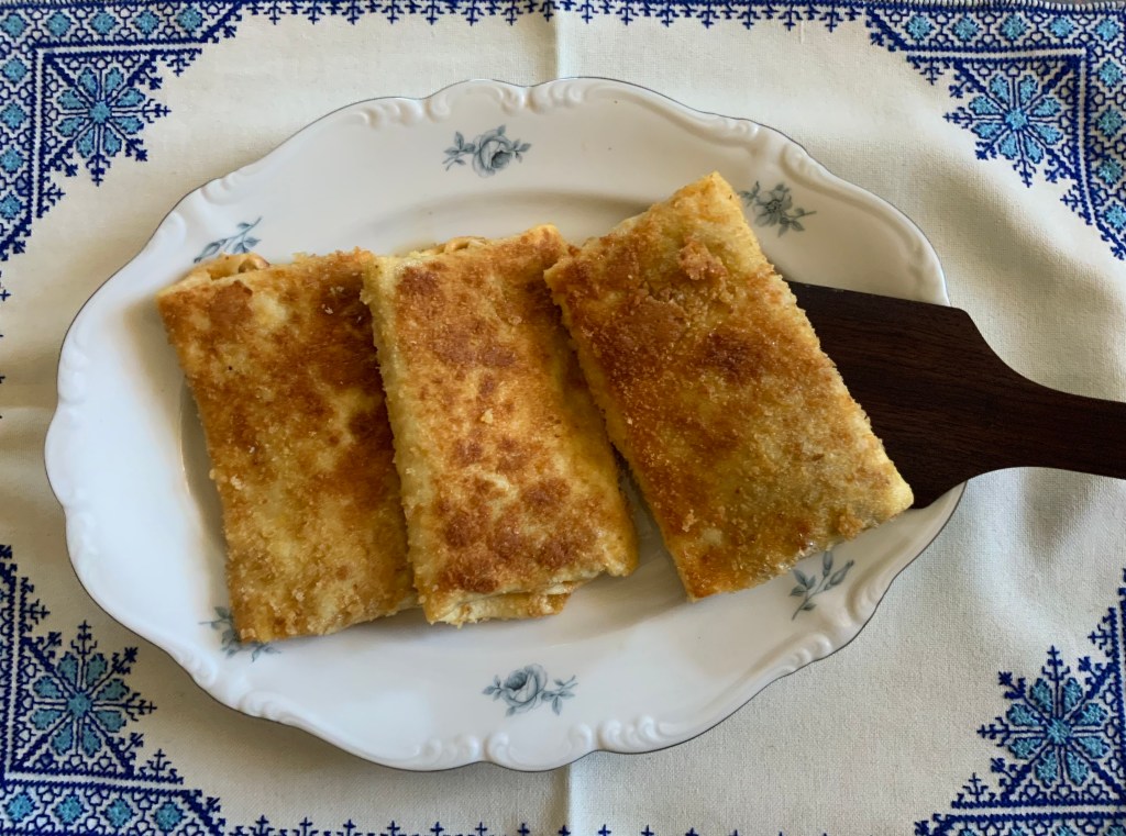 Crespelle fritte alla napoletana con carne e parmigiano ~ Fried crêpes in the Neapolitan style with meat and parmesan