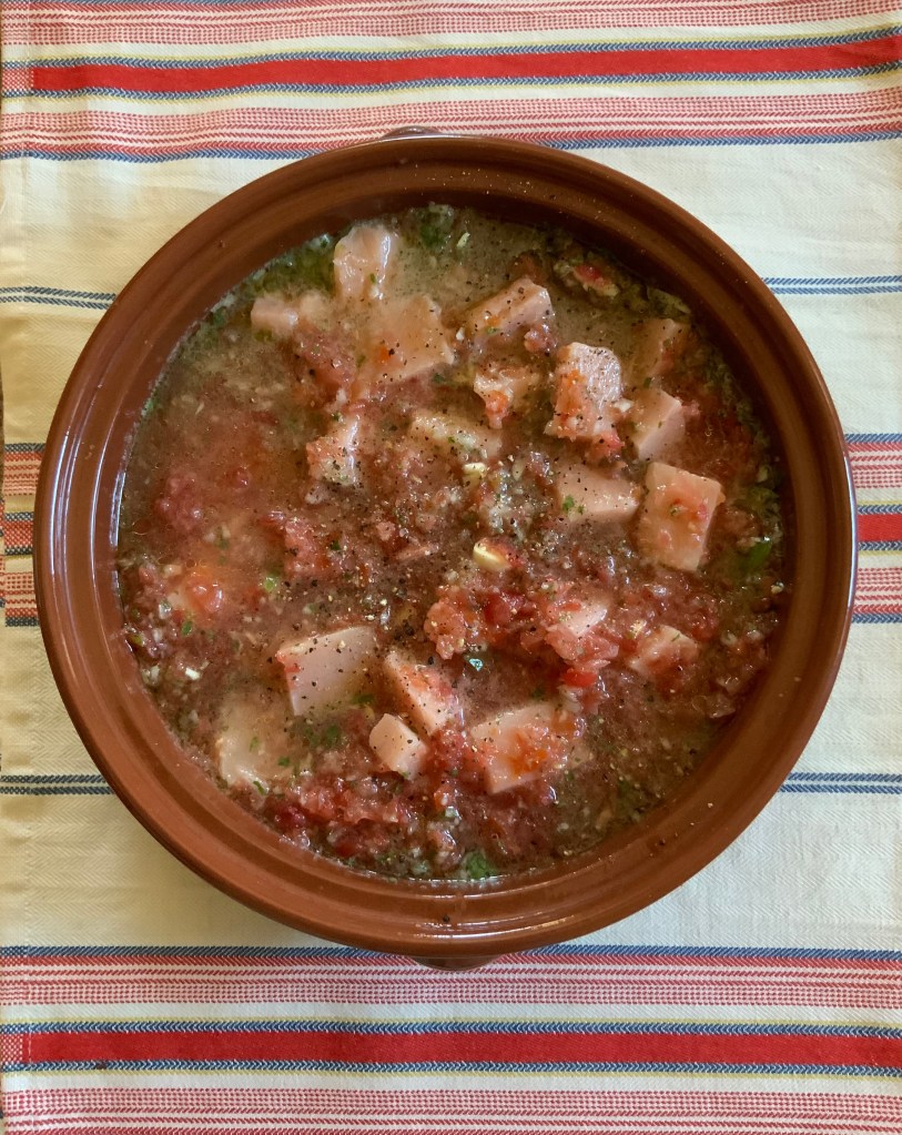 Swordfish inmarinade