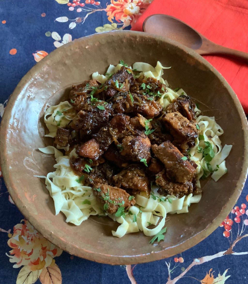 Carbonnade de porc façon flamande ~ Flemish-style pork carbonnade