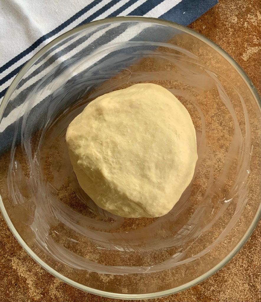 White beer after 1 rise cut..small loaf..nice puffy and pillowy