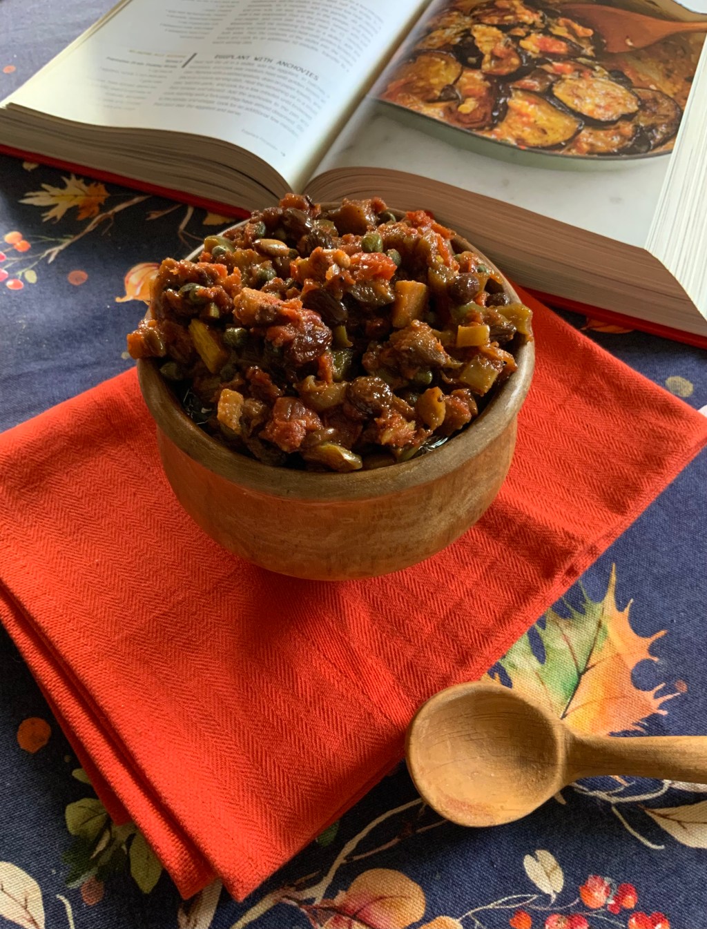 Caponata in agrodolce ~ a Sicilian sweet-and-sour eggplant dish